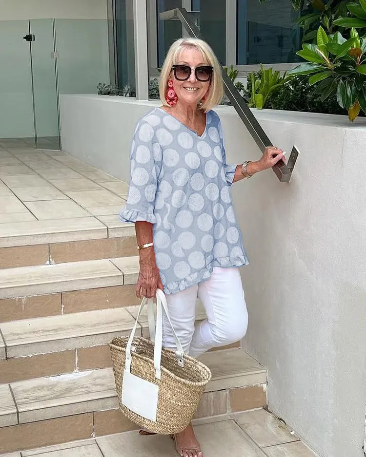 Emily™ | Chic V-Neck Blouse