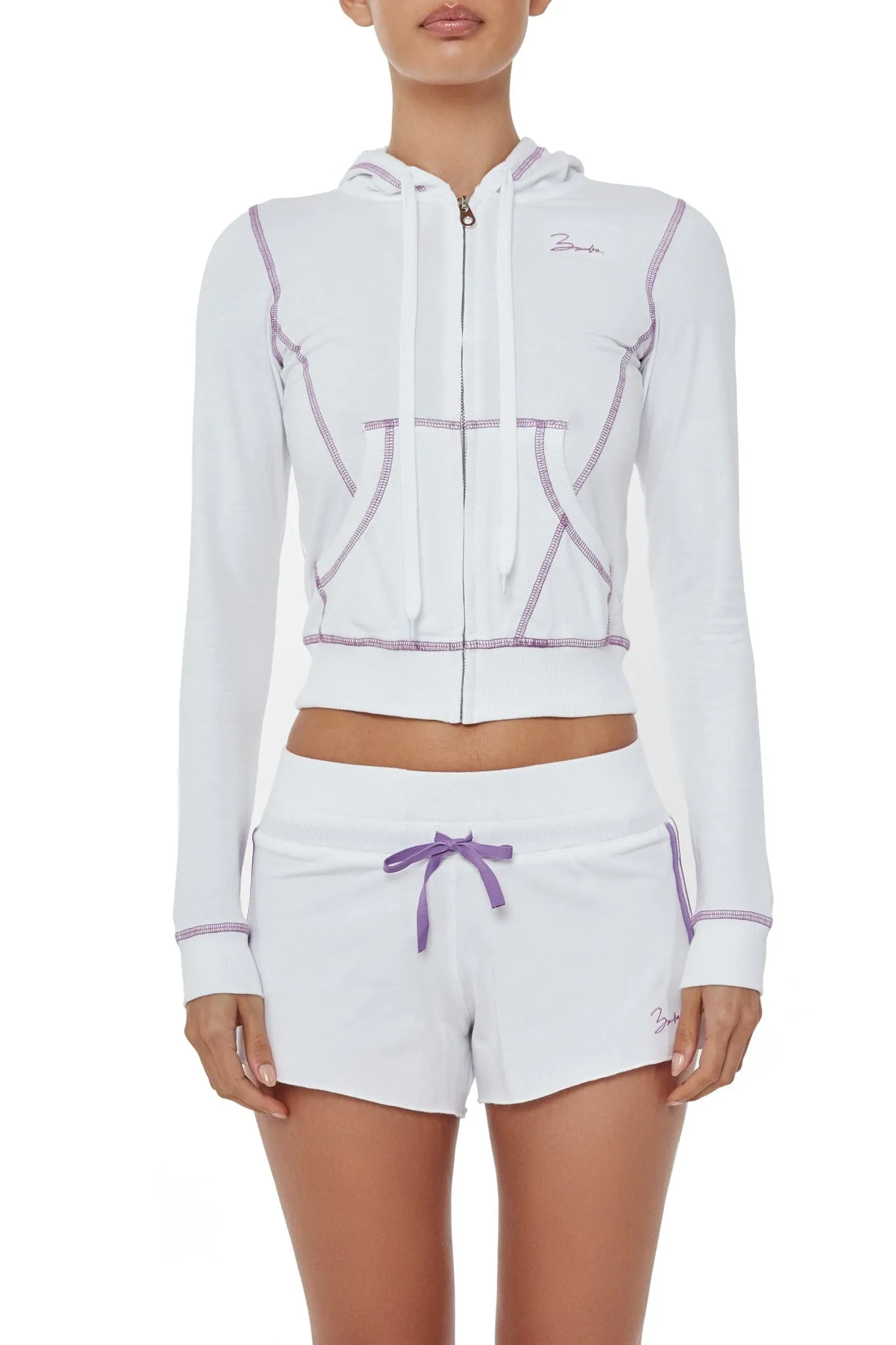 ESPRITE jacket- bianco/ violet