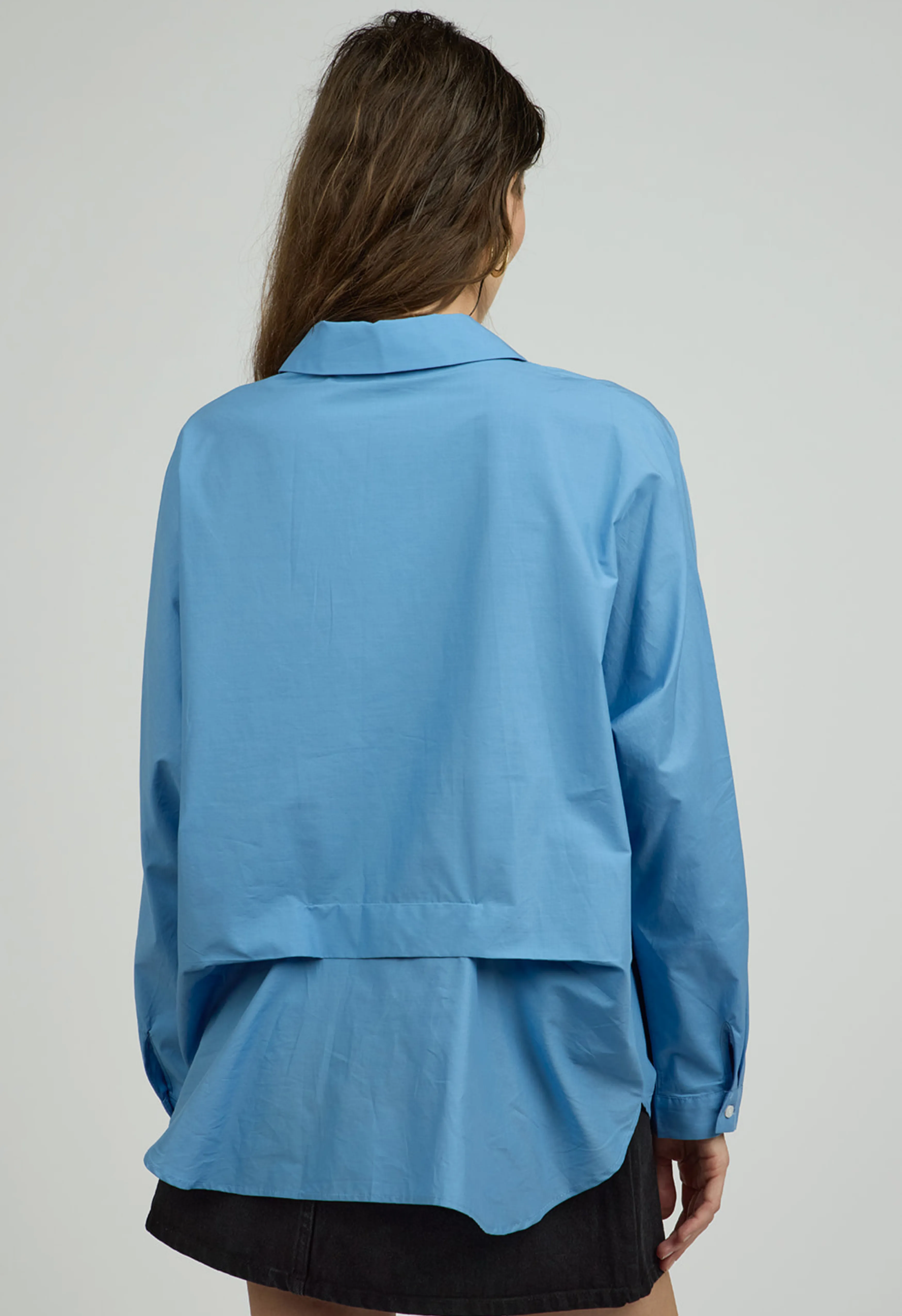 Eton Poplin Shirt in Blue