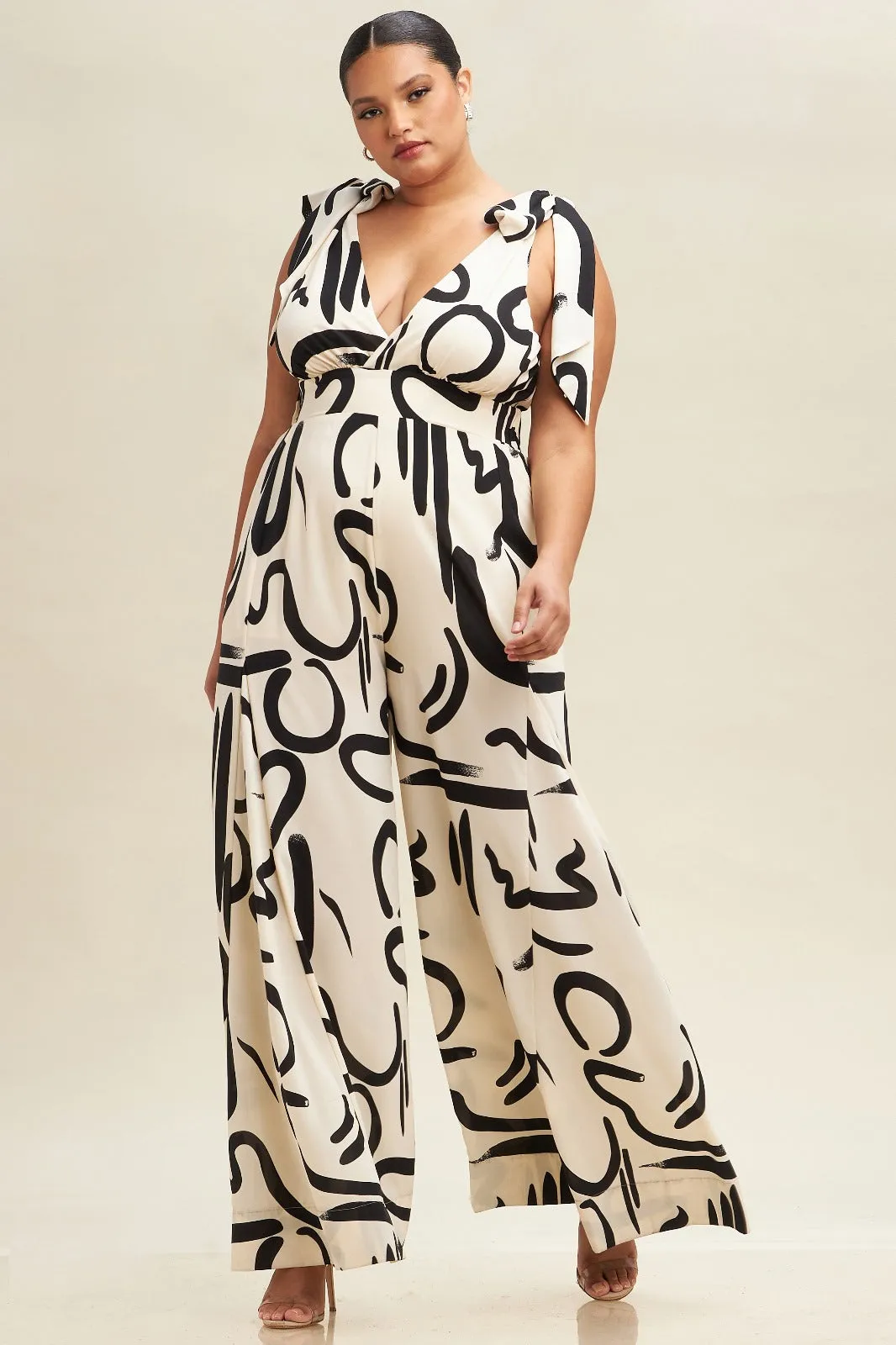 Fabulous Instinct Cream Print Jumpsuit