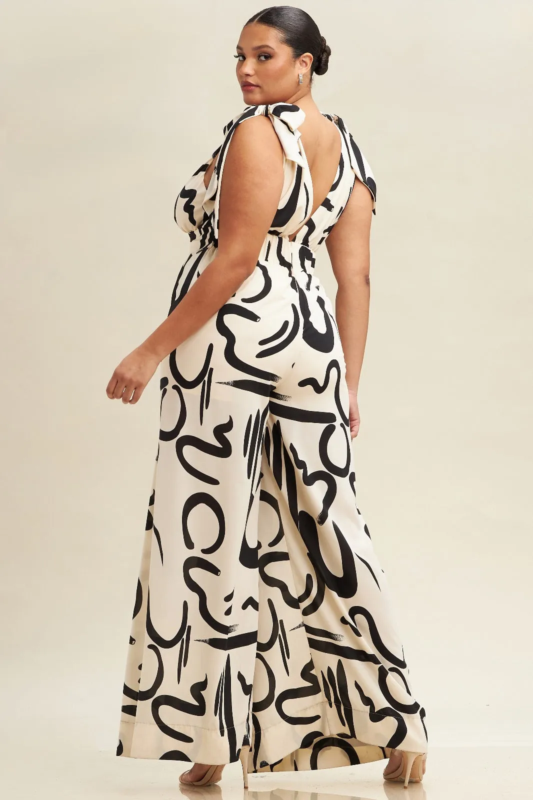 Fabulous Instinct Cream Print Jumpsuit