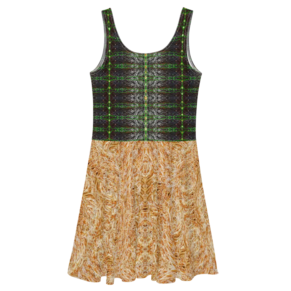 Fitted Skater Dress (Her/Muliebris)(Rind#5 Tree Link Ouroboros Smith Fabric) RJSTHW2021 RJS
