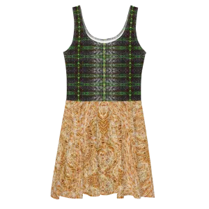 Fitted Skater Dress (Her/Muliebris)(Rind#5 Tree Link Ouroboros Smith Fabric) RJSTHW2021 RJS