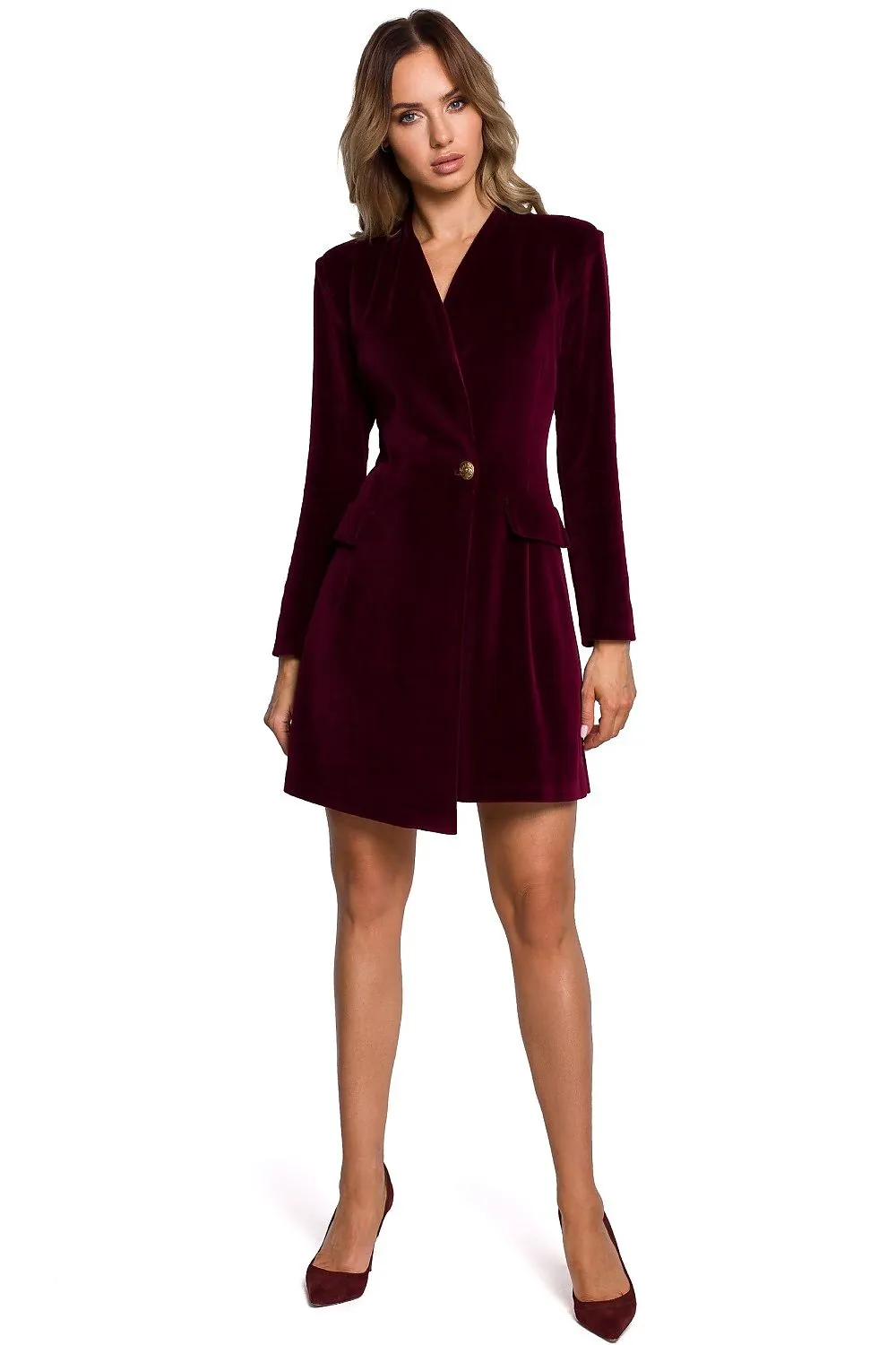 Fitted Velour Cut Dress