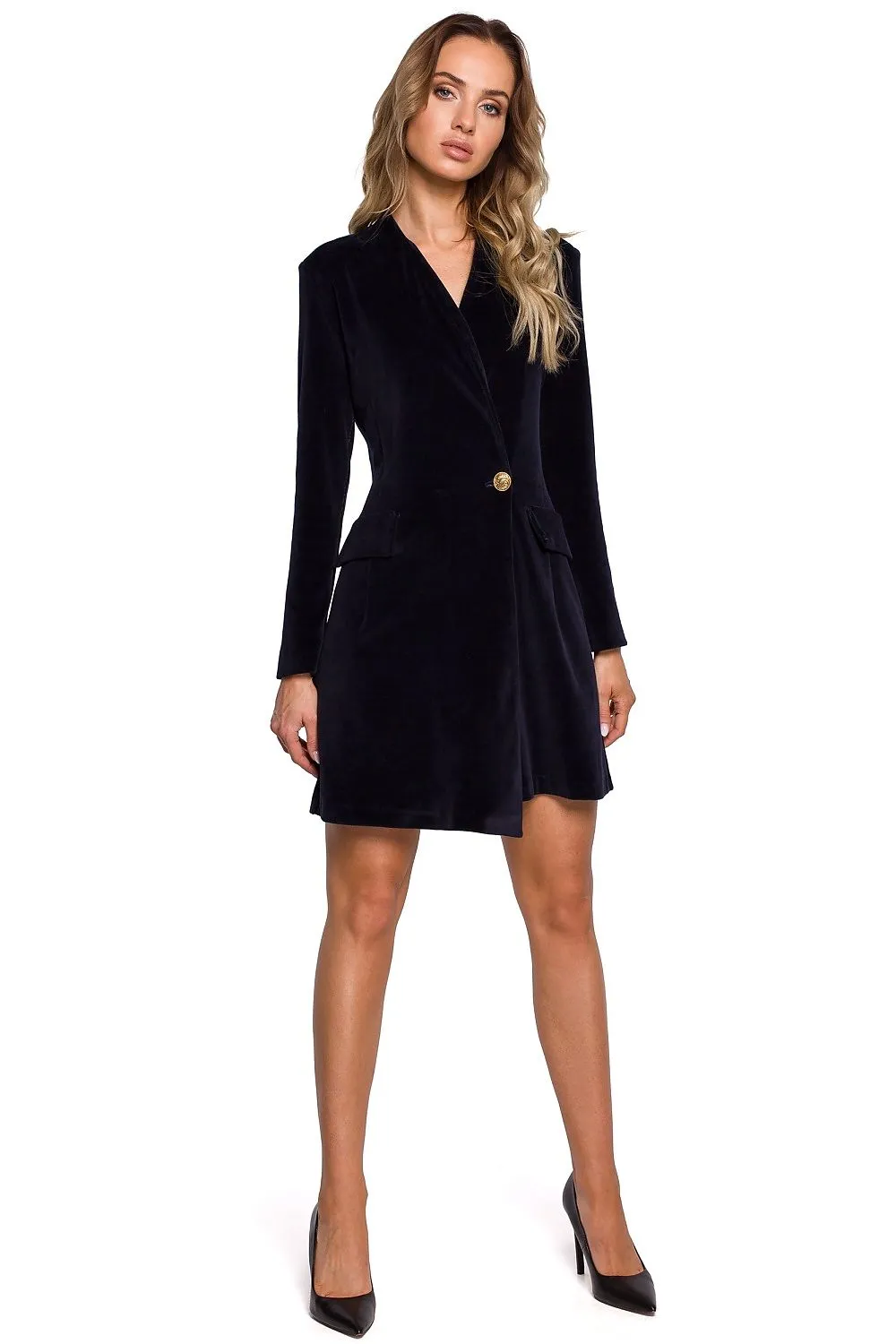 Fitted Velour Cut Dress