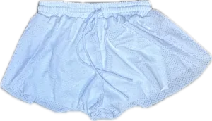 FLOWERS BY ZOE- Mesh Shorts (white)