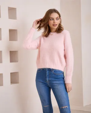 Fluffy Sweater - Baby Pink