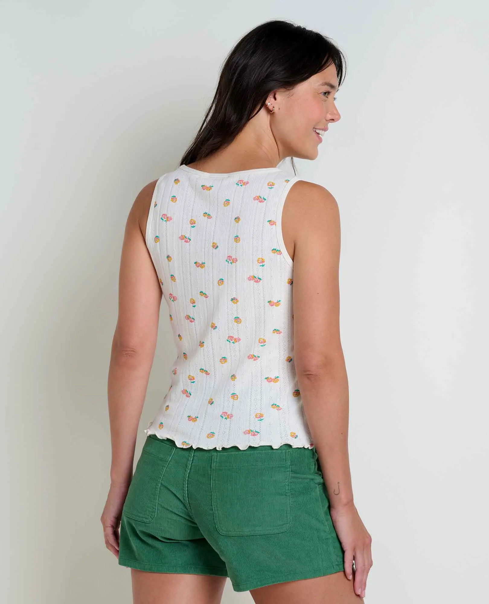 Foothill Pointelle Button Tank - T1112503