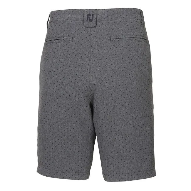 FootJoy Tonal Box Print Performance Lightweight Shorts Heather Black (23912) 34