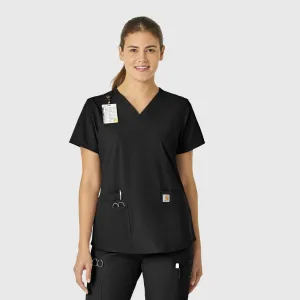 Force Essentials C12113 V-Neck Scrub Top Black