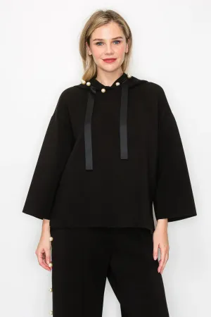 Francine Pearl Hoodie-Black