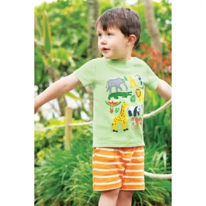 Frugi Little Ellis Shorts Pj1b6 Tangerine