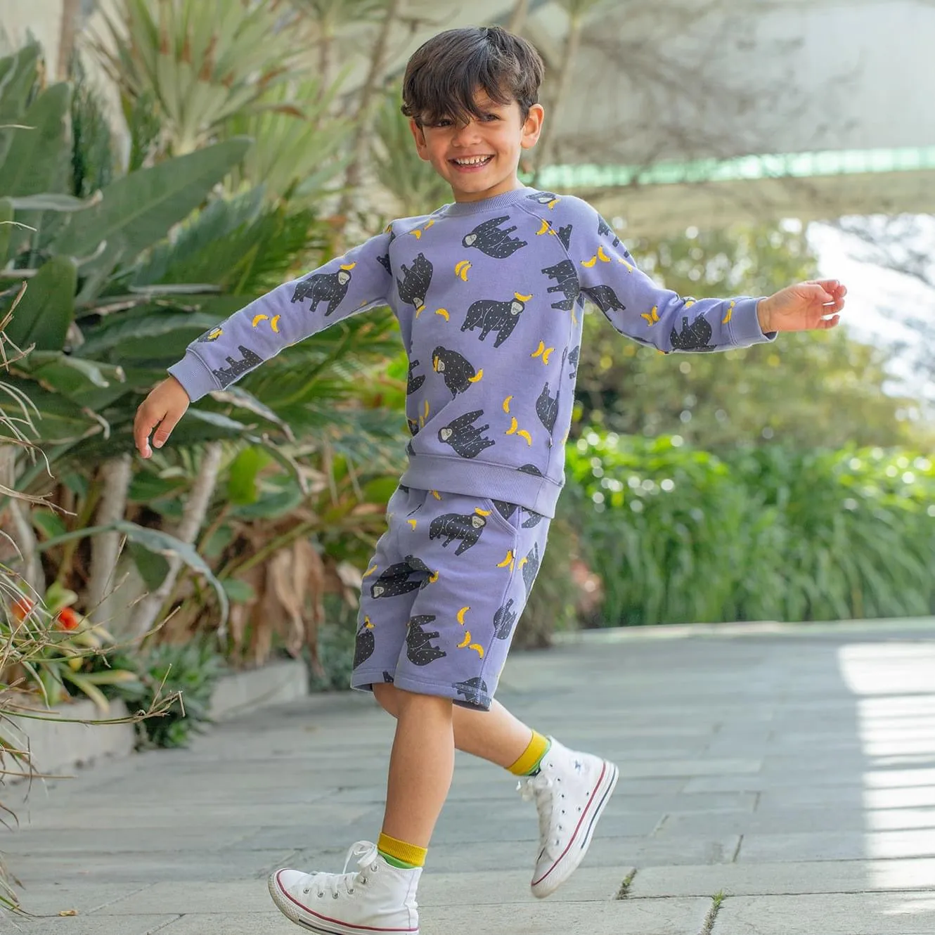 Frugi Samson Shorts Om5pu Monkeying Around