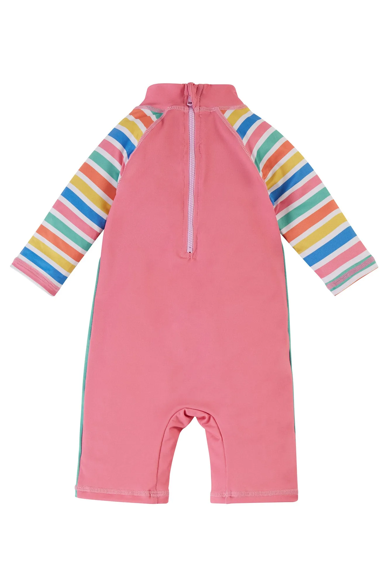 Frugi Sun Safe Suit Aqua Seagull