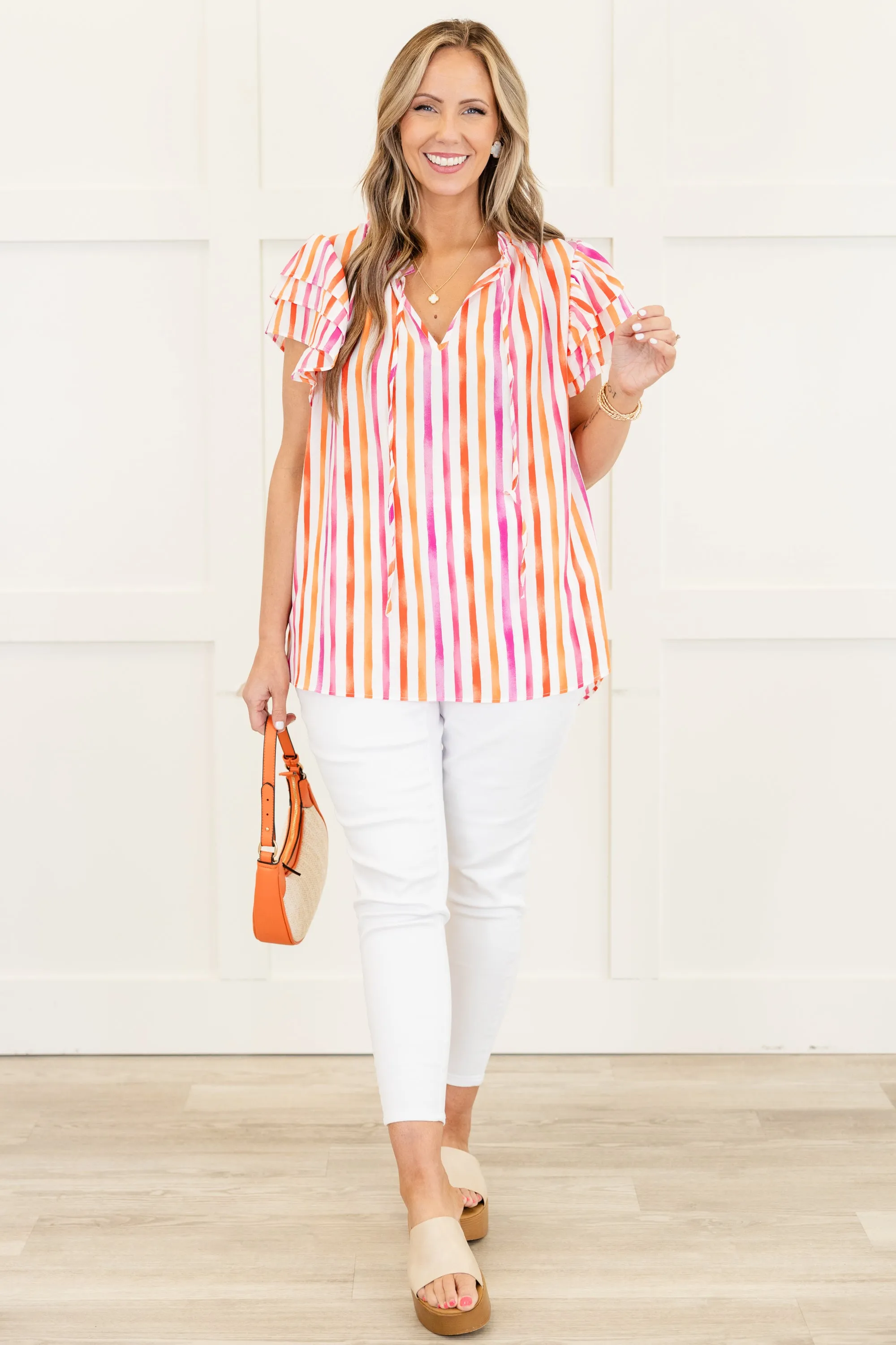 Fun At The Fair Top, Magenta-Orange