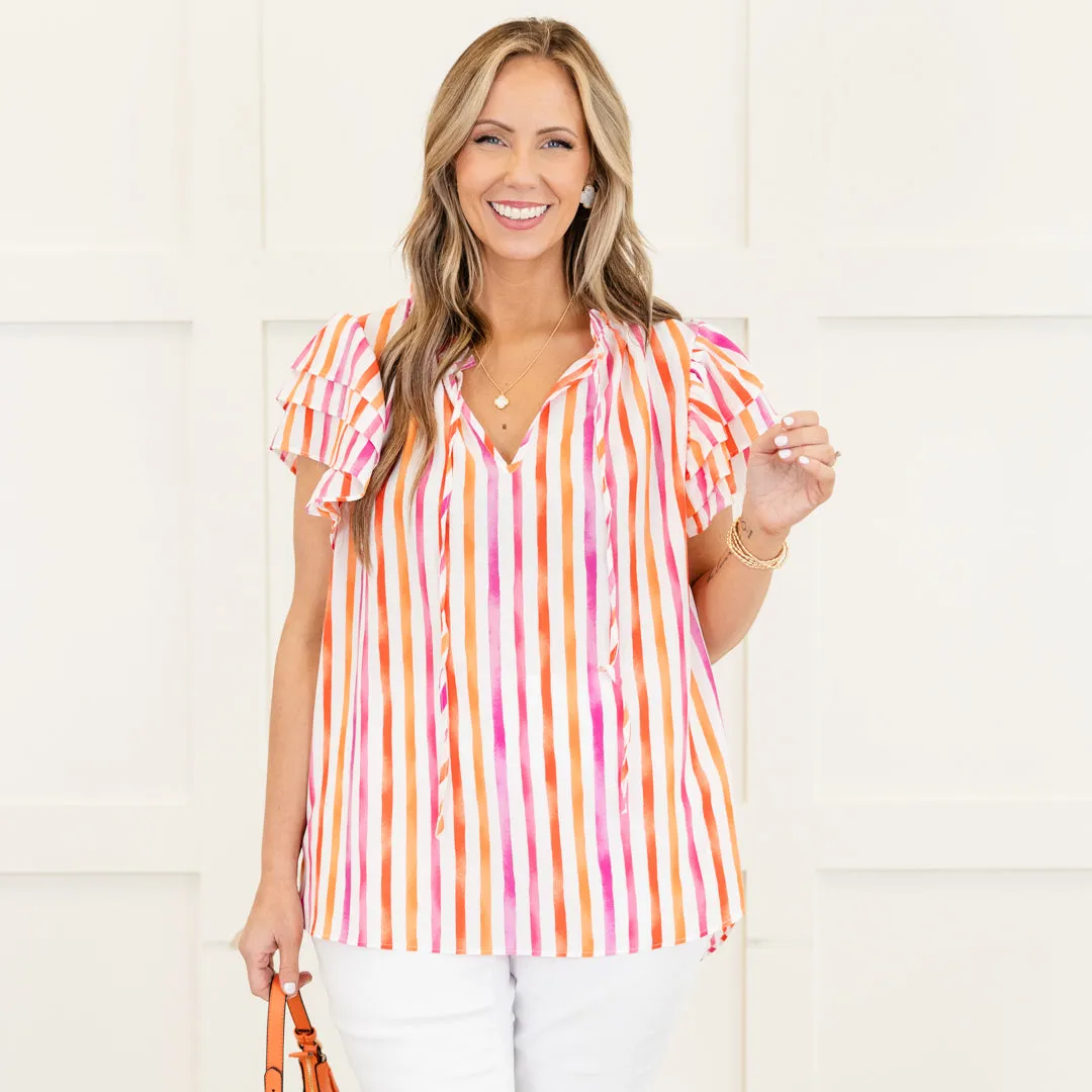 Fun At The Fair Top, Magenta-Orange