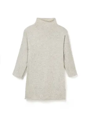Funnel Dress - Silver Grey Marl