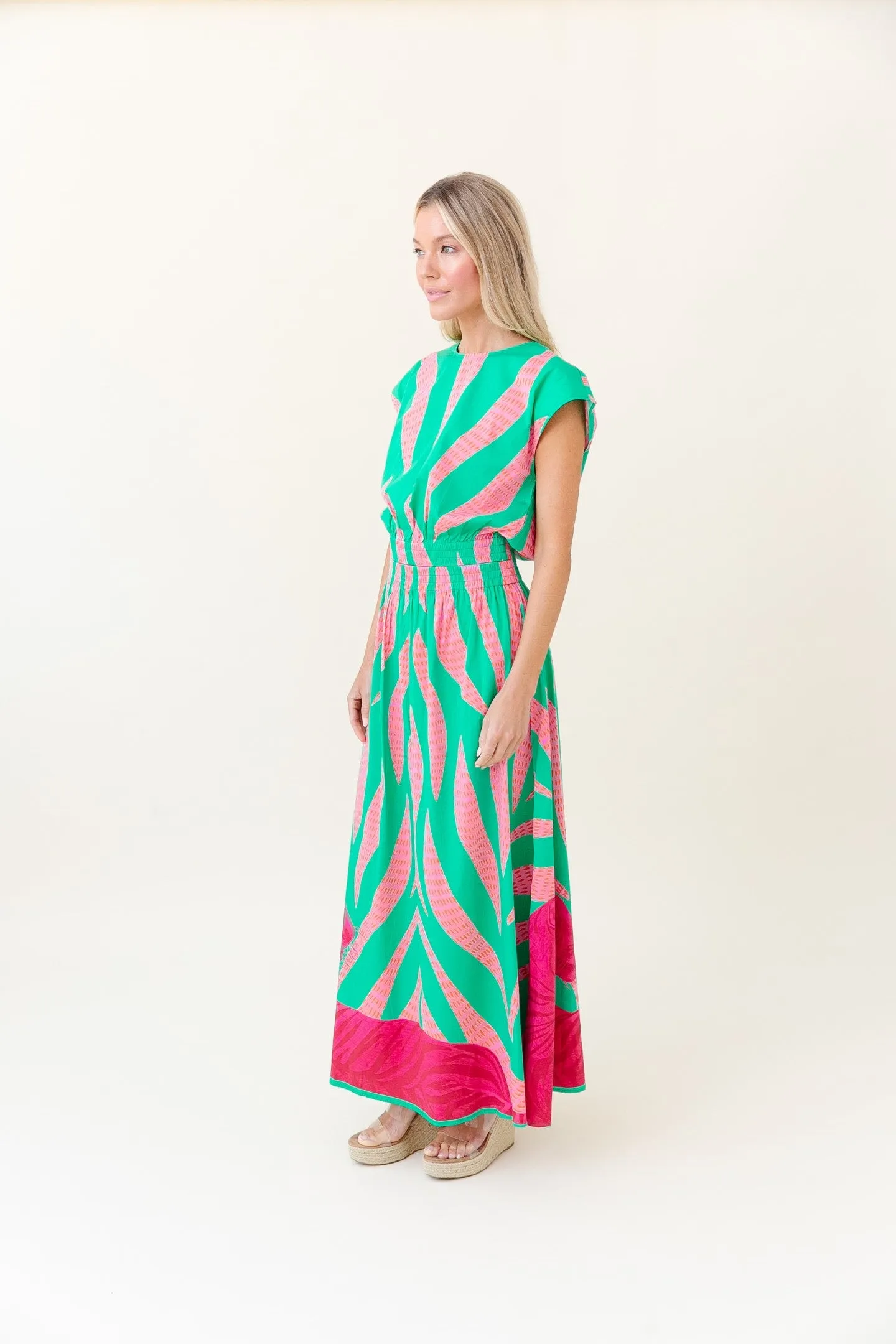 Gardenia Skirt in Malachite Tigress
