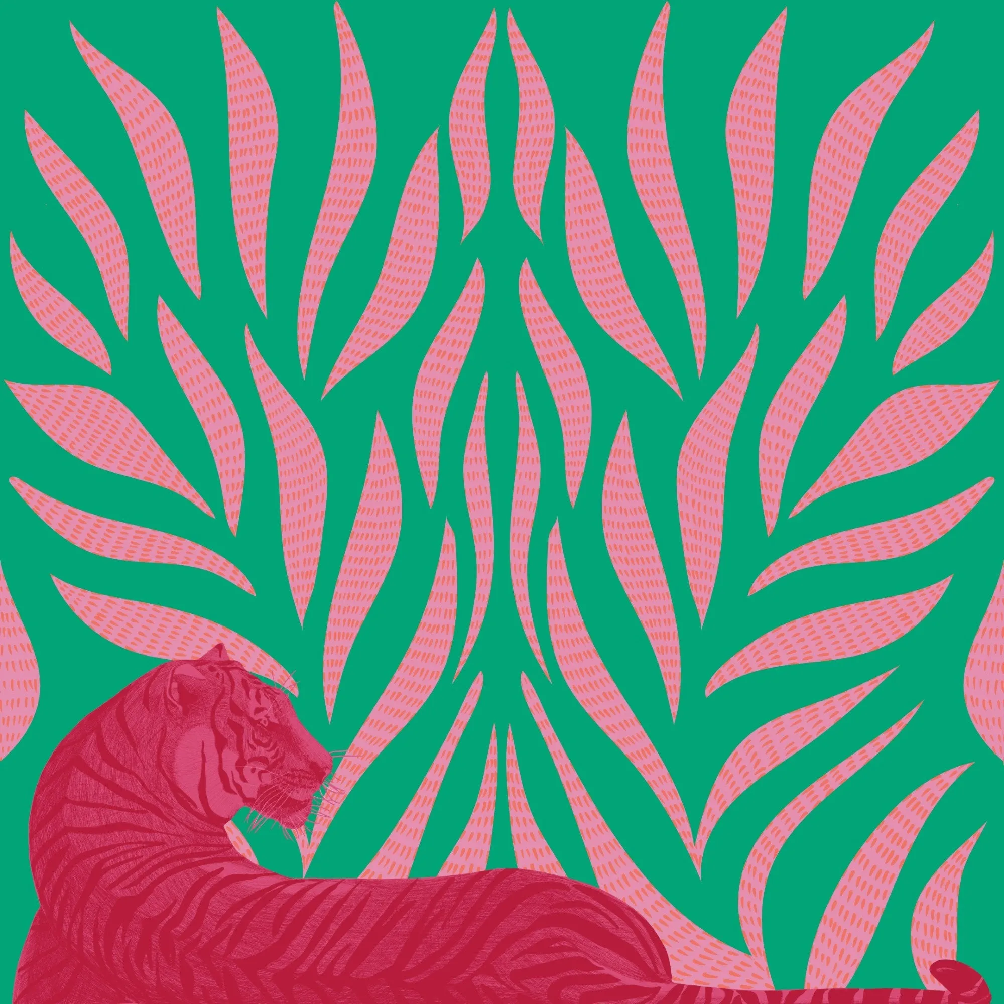 Gardenia Skirt in Malachite Tigress