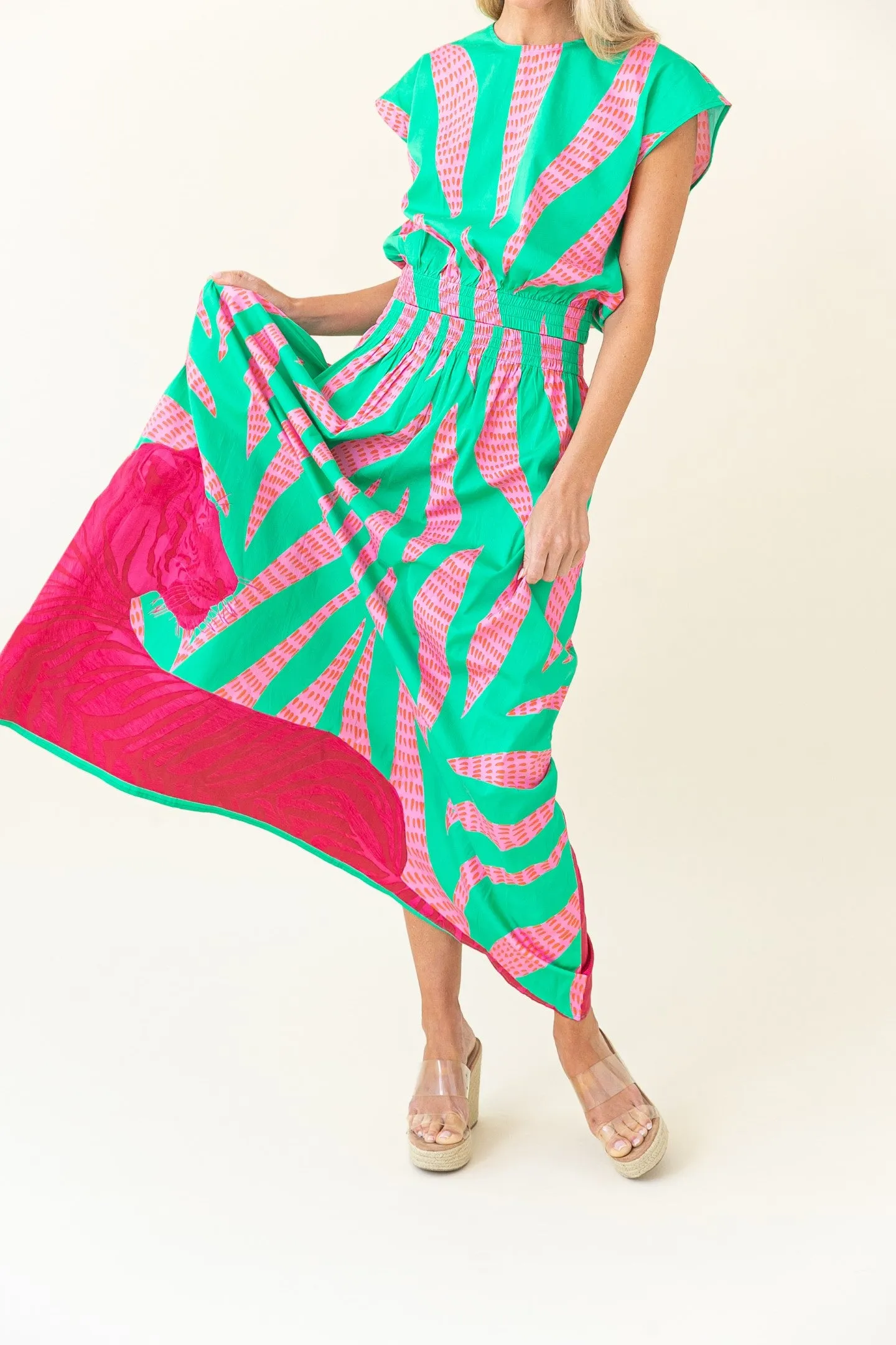 Gardenia Skirt in Malachite Tigress