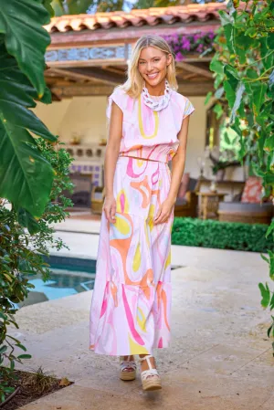 Gardenia Skirt in Peony Wave