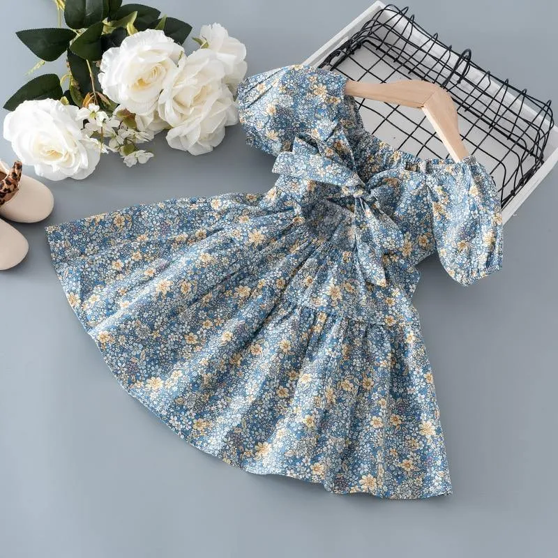 GIRL FLORAL SLEEVE DRESS