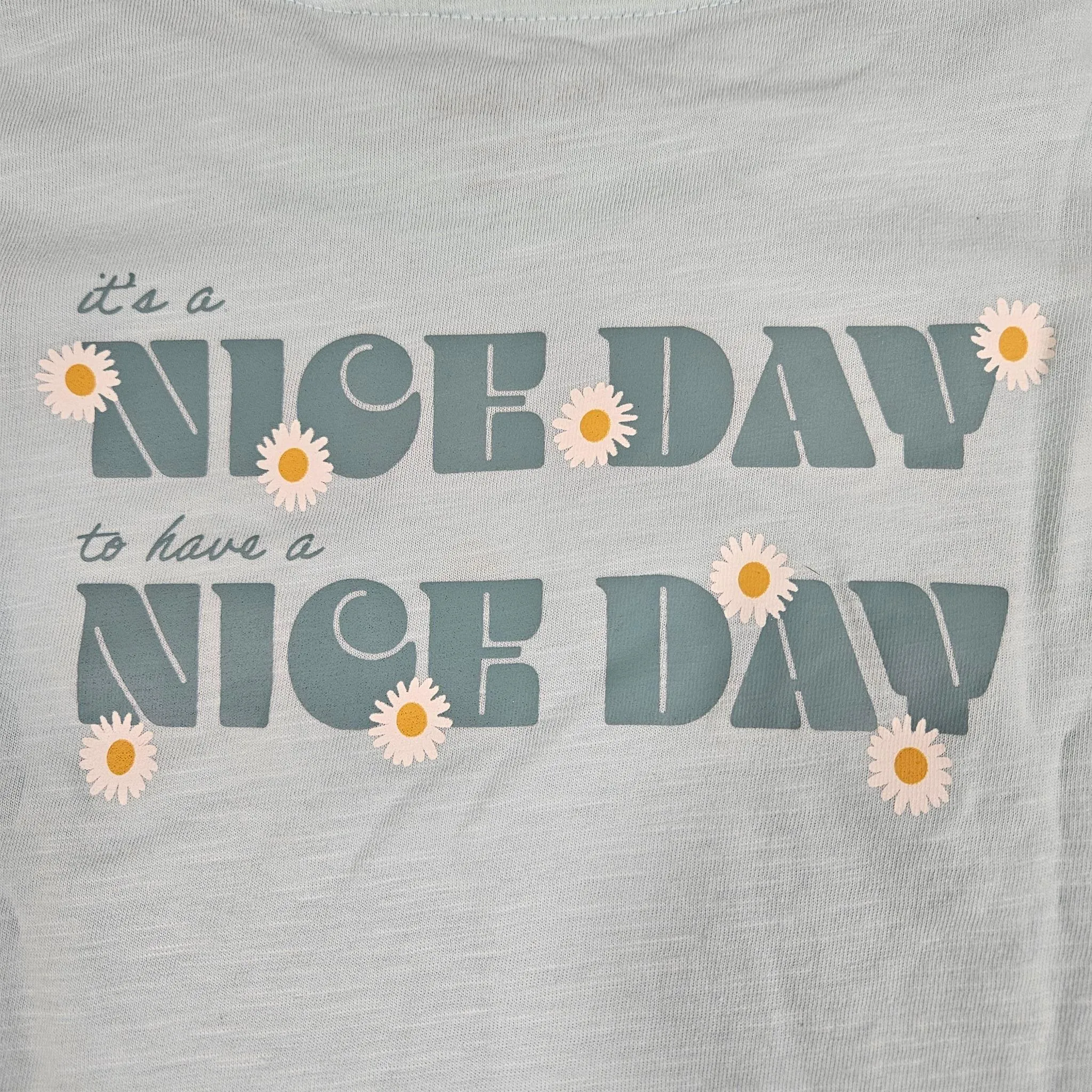 Girls' Cat & Jack XL Mint Short Sleeve Crop Graphic T-Shirt