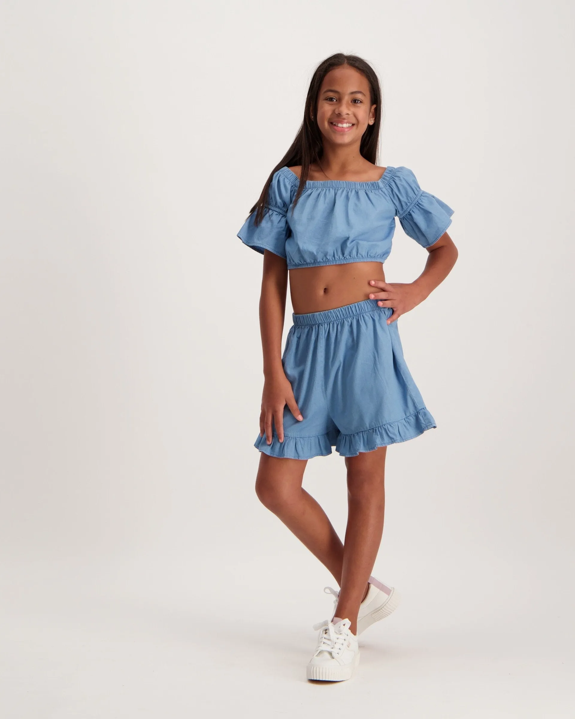 Girls Chambre Easy Short - Blue