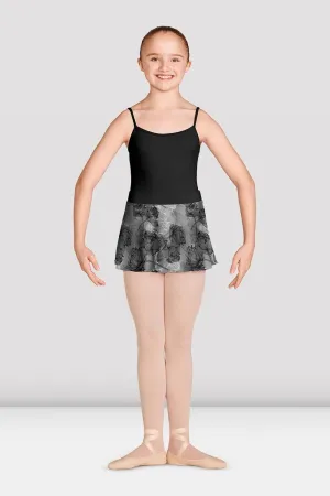 Girls Jasmine Print Mesh Skirt
