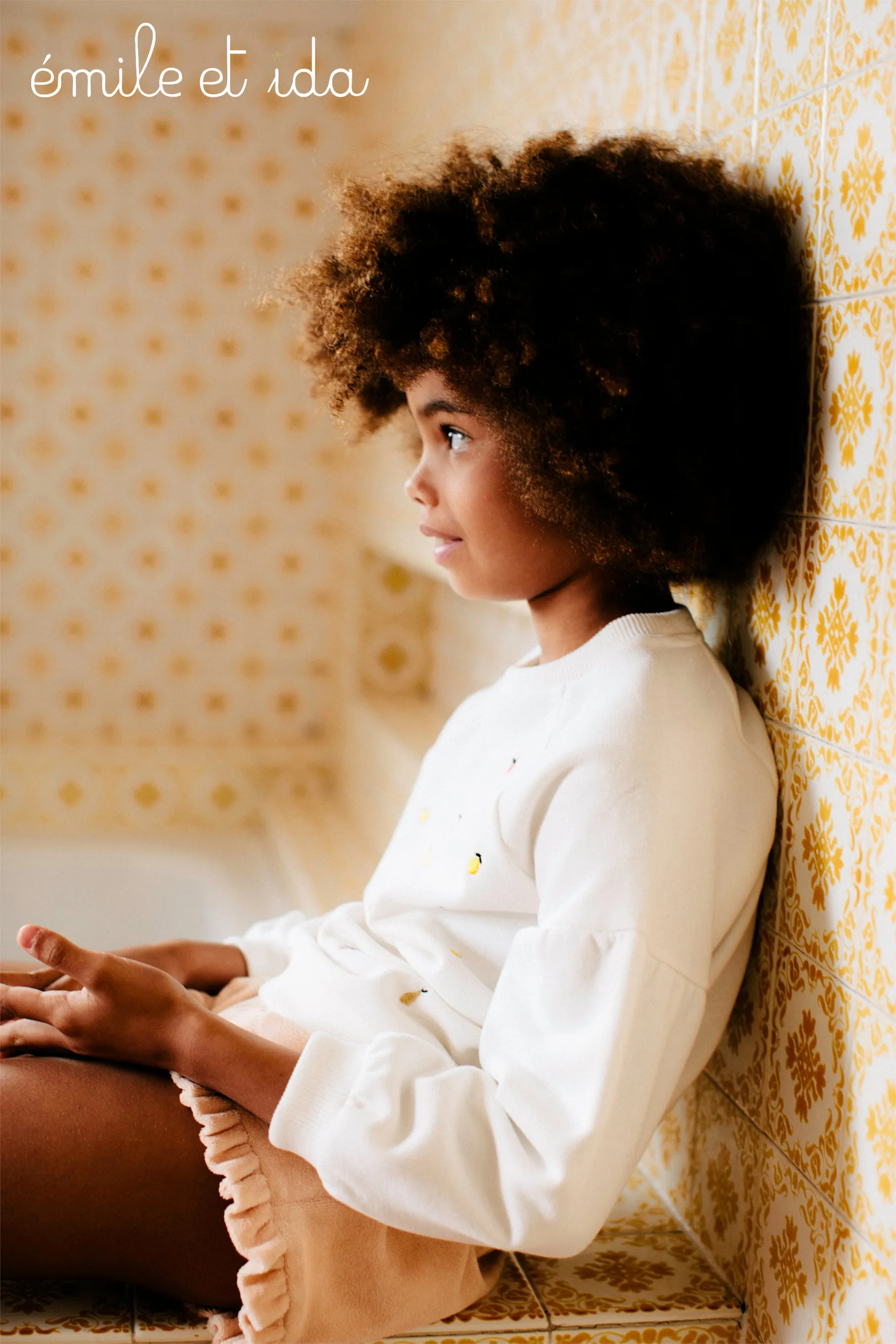Girls Nude Terrycloth Shorts