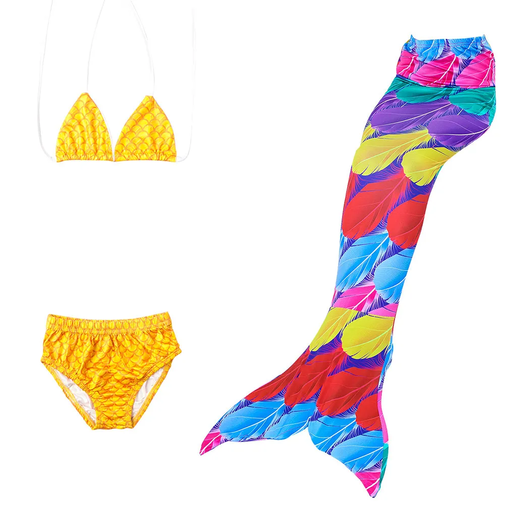 Girls Princess Bikini Swimsuit 4 with Shell-shaped Top