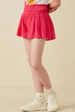 Girls Smocked Waist Soft Short