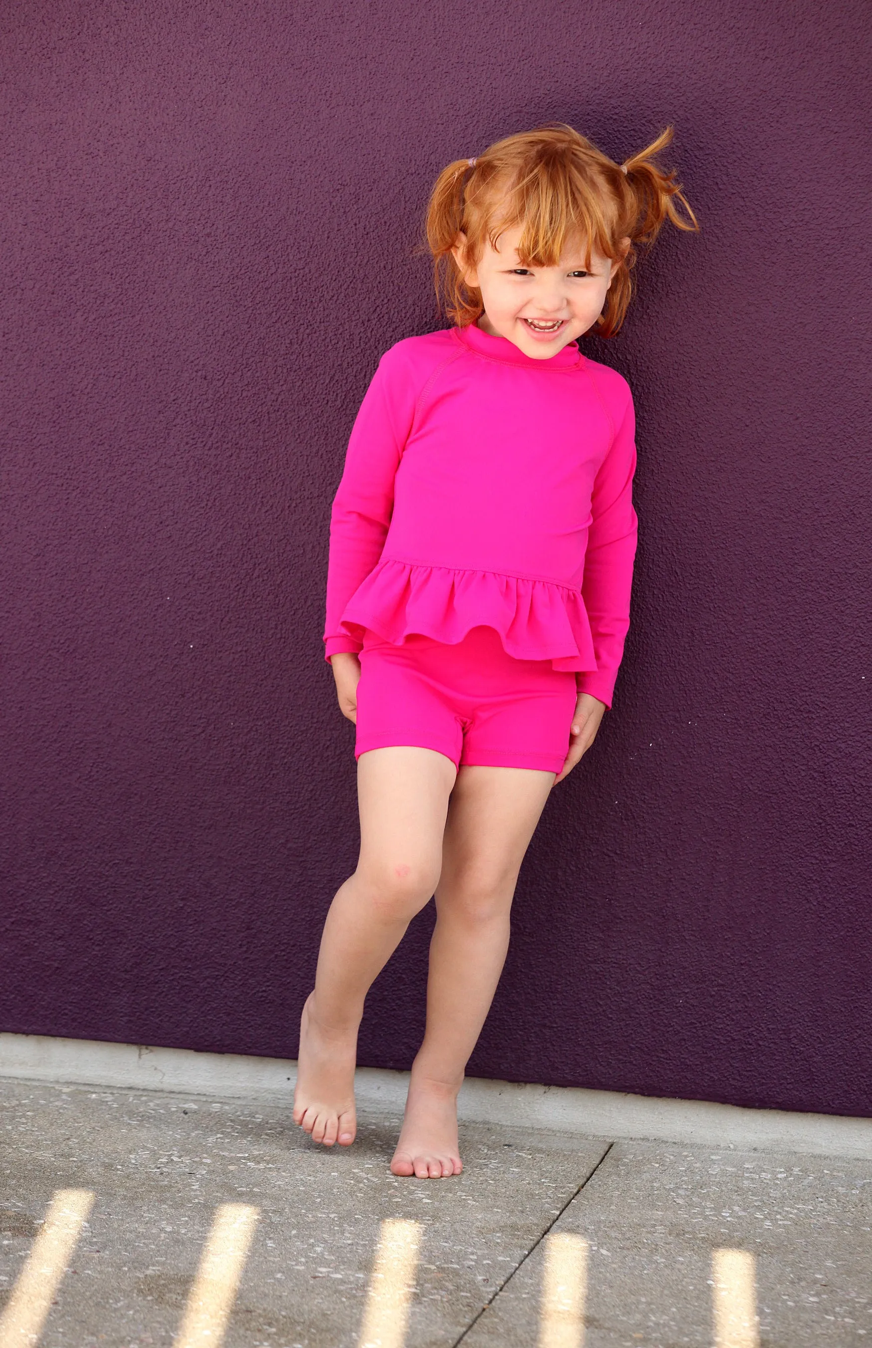 Girls UPF 50  Swim Boy Shorts  | Aqua