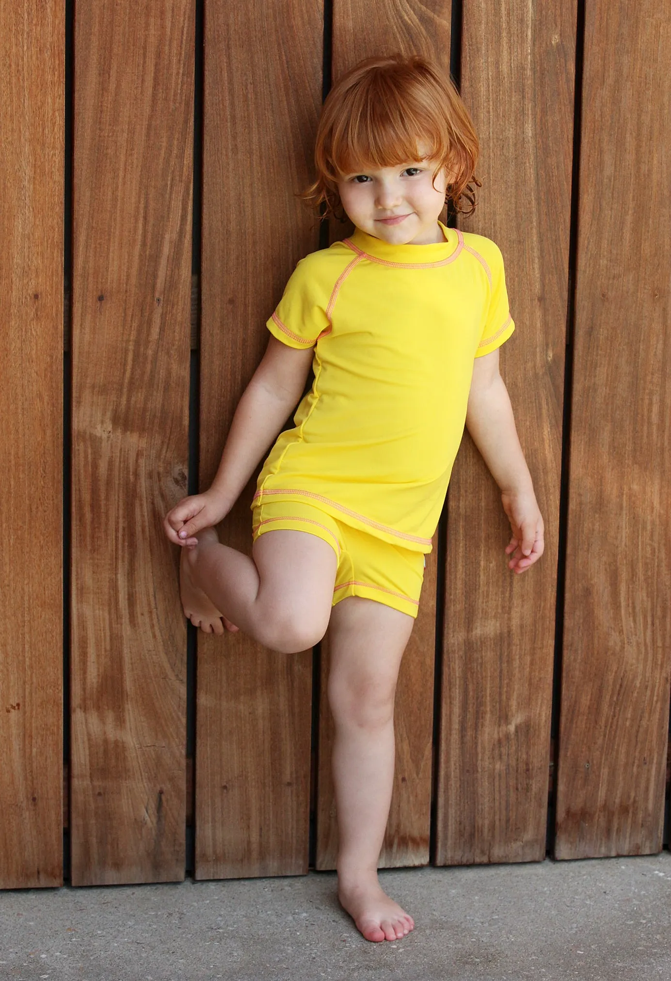 Girls UPF 50  Swim Boy Shorts  | Deep Purple