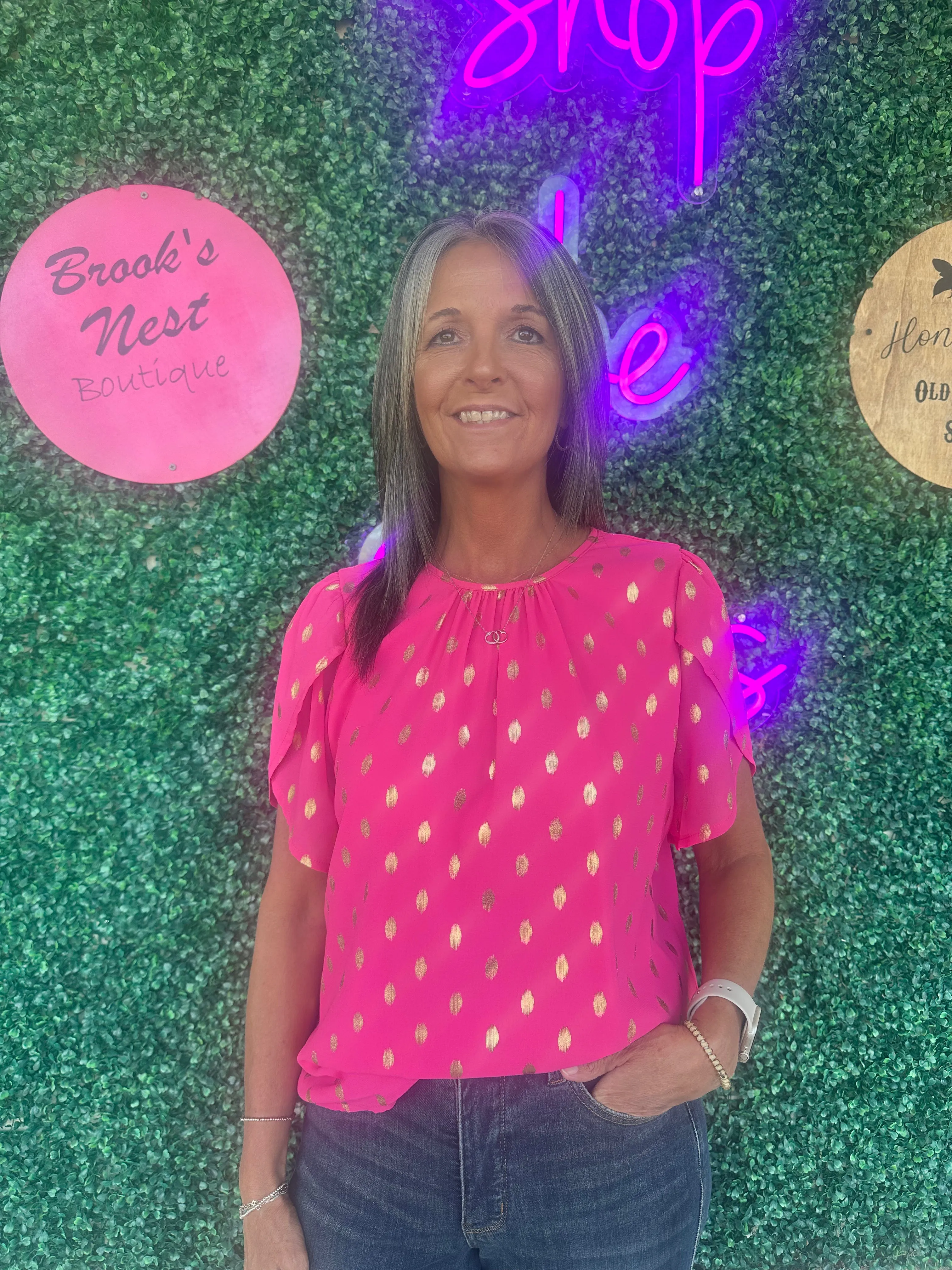 Goldie Polka Dot Top