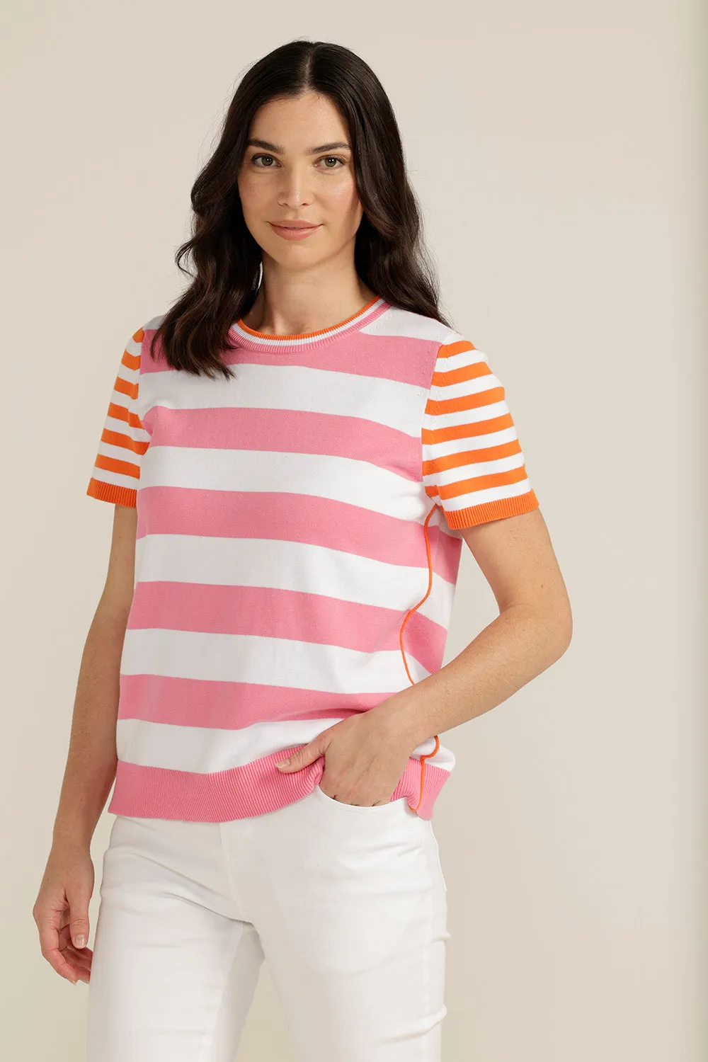 Goondiwindi Cotton Stripe Knit Top 8203-S23