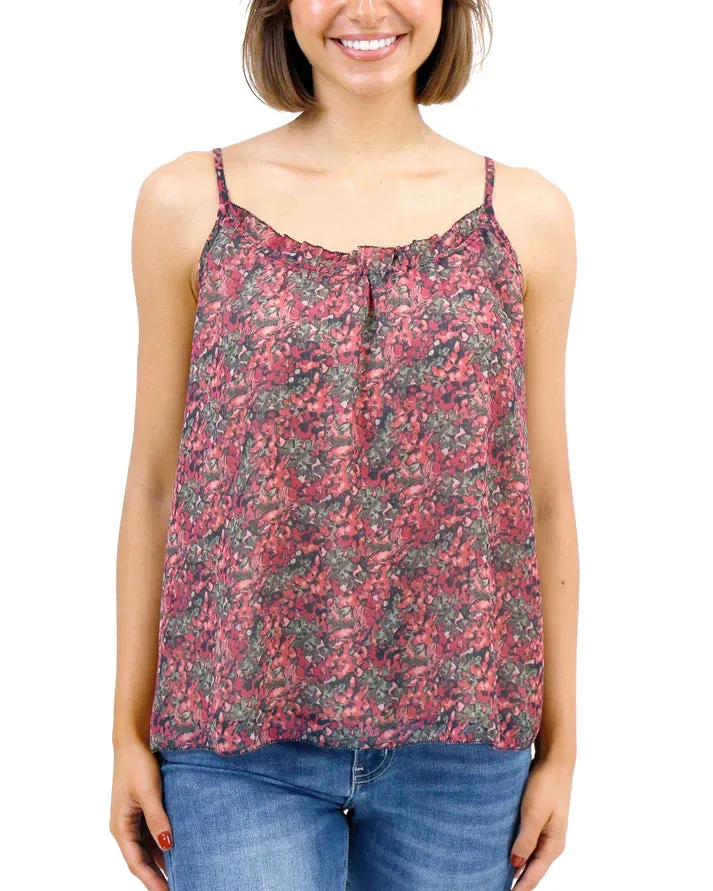 Grace & Lace Ruffled Swing Cami - Watercolor