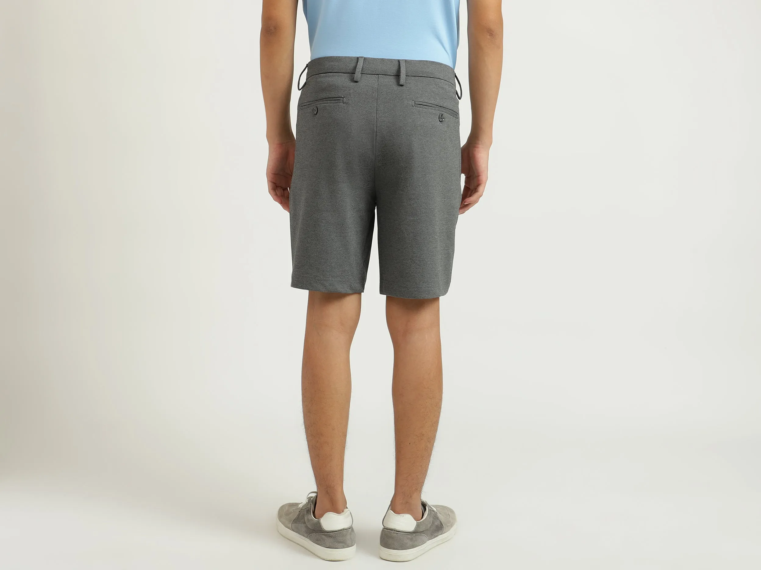 Grey Knit Shorts