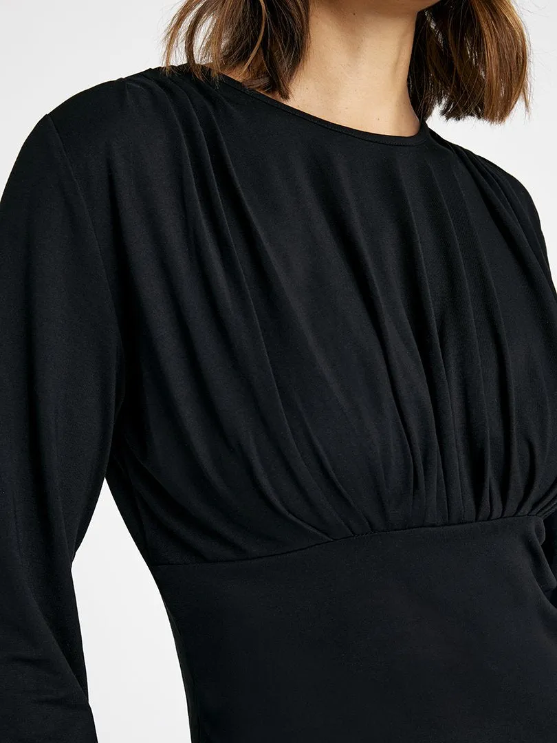 Gustav Jina Long Sleeve Black Top