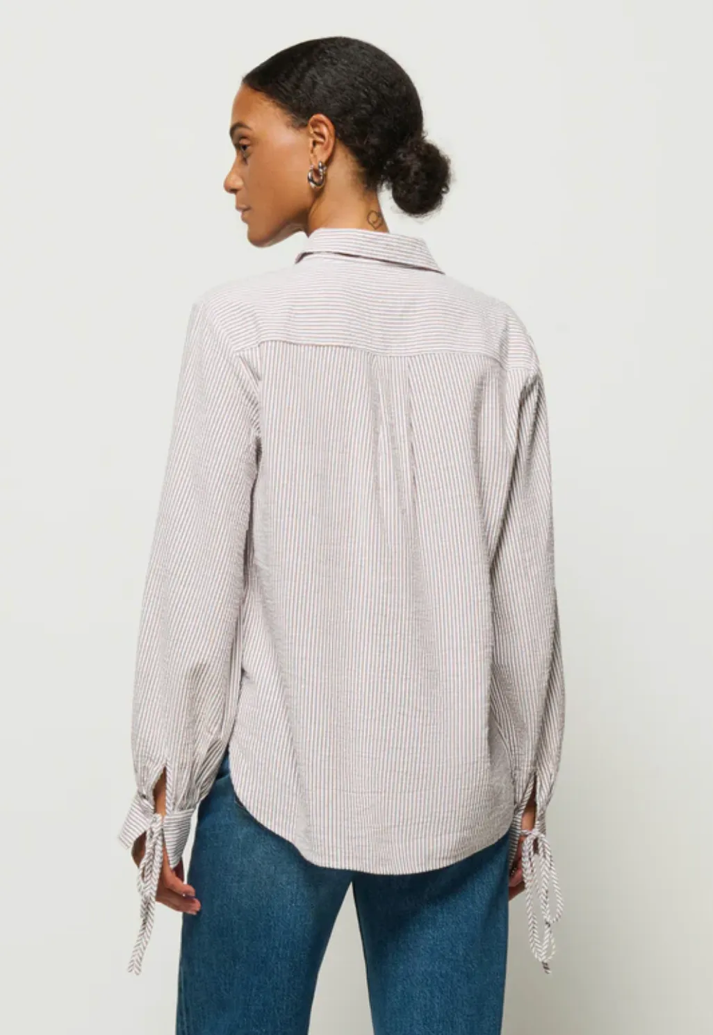 Harris Shirt Praline Stripe