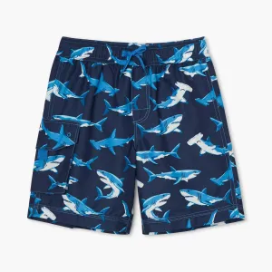 Hatley 'Deep Sea Sharks' Swim Shorts