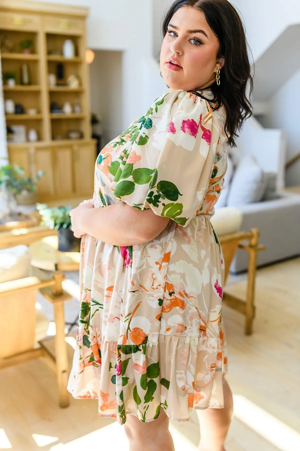 Hazel Blues® |  Delightful Surprise Floral Dress