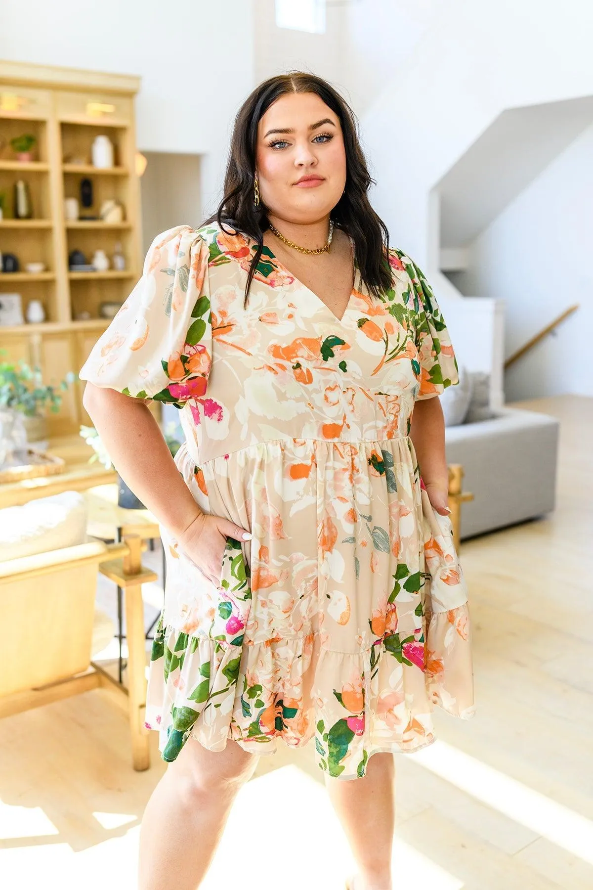 Hazel Blues® |  Delightful Surprise Floral Dress