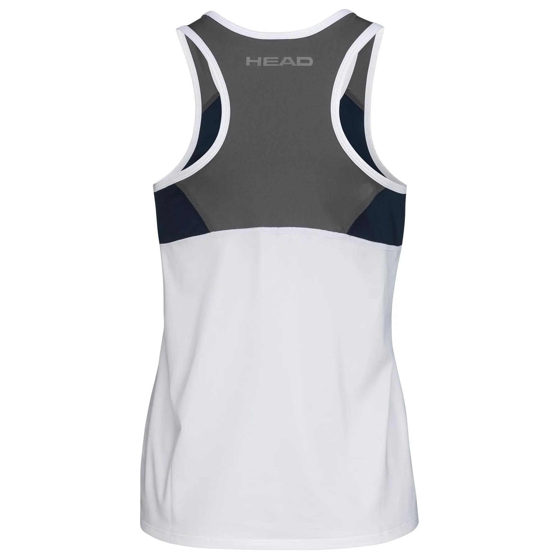 HEAD Womens Club 22 Badminton Tank Top - White / Dark Blue