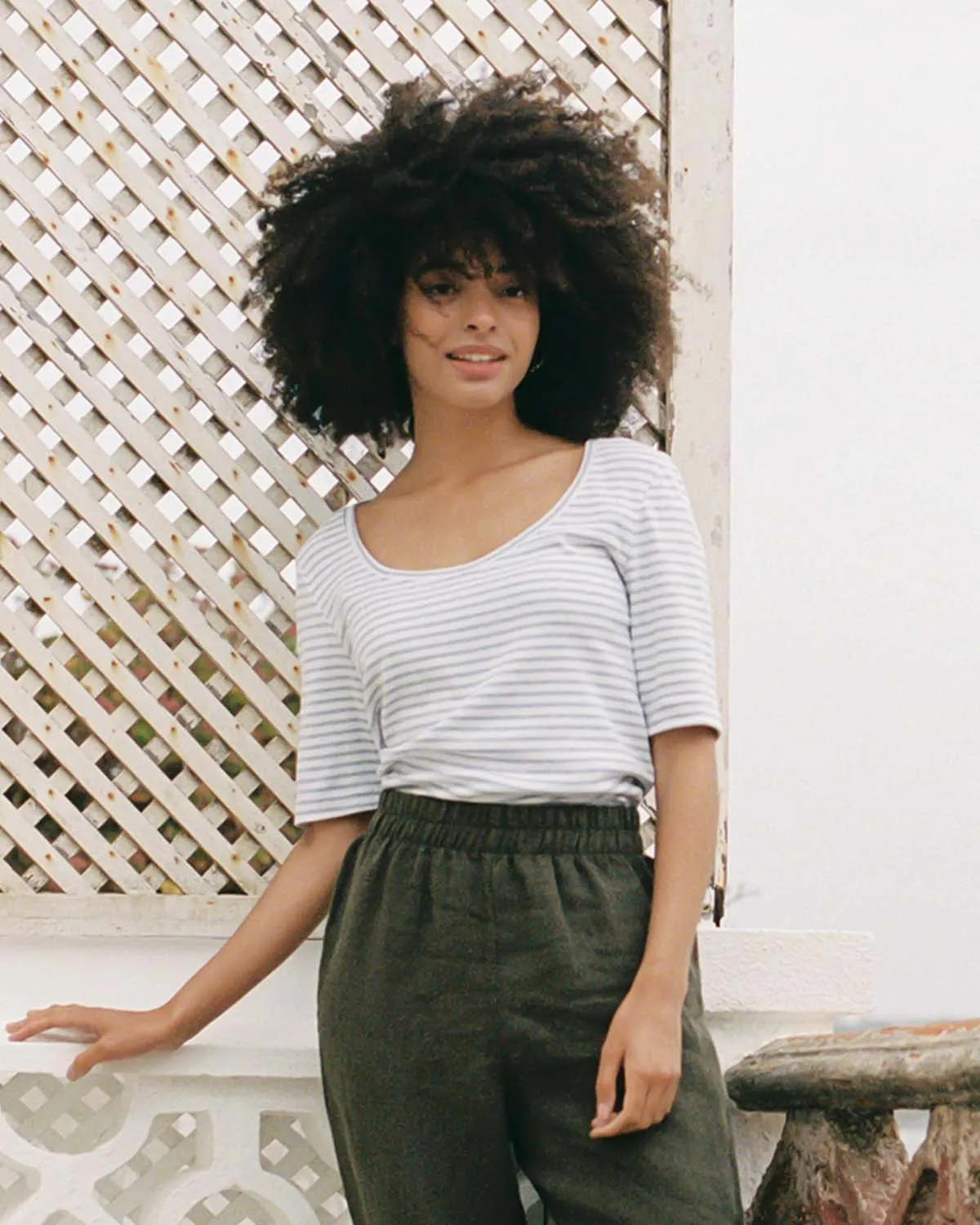 hj tee | Sky Stripe