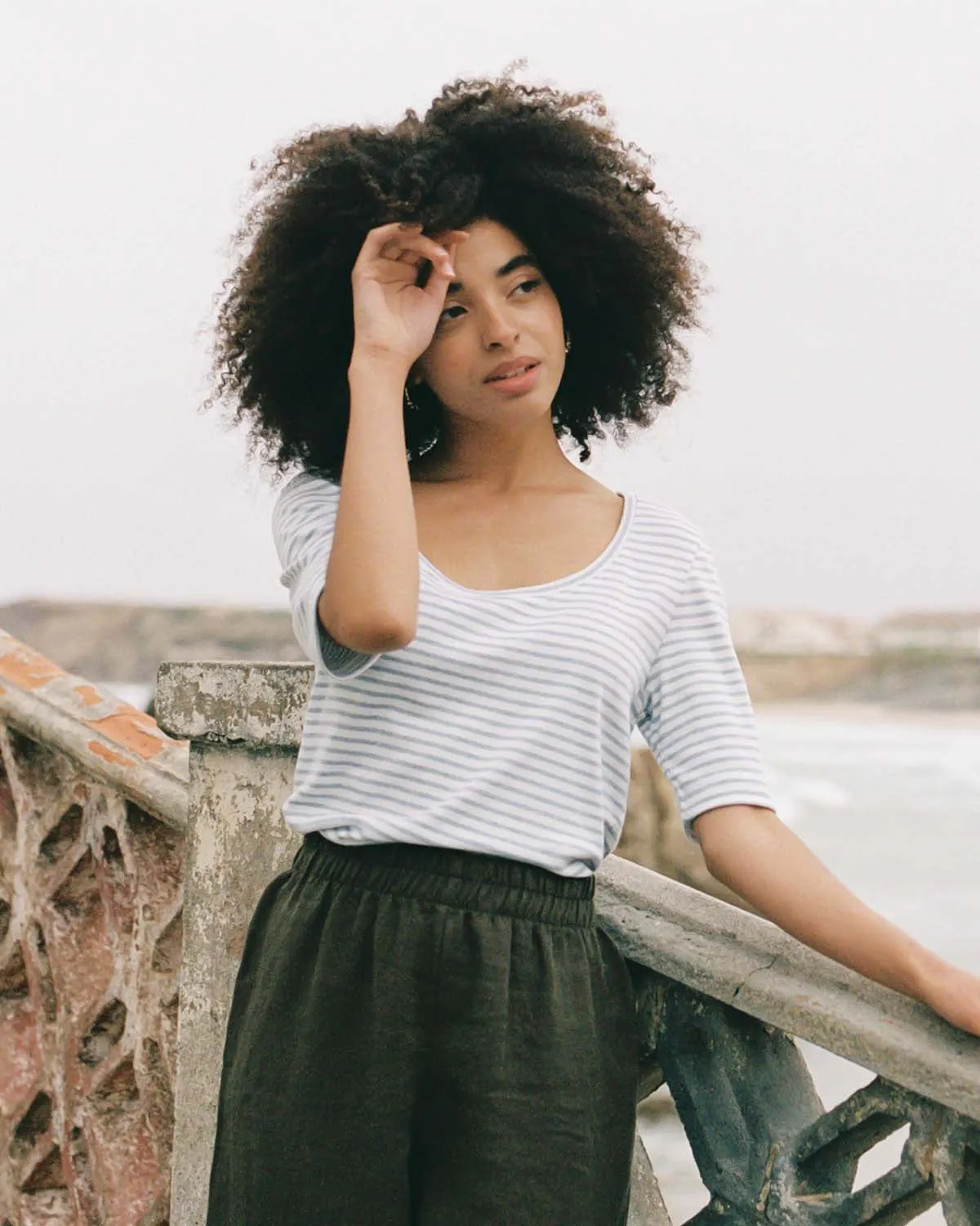 hj tee | Sky Stripe