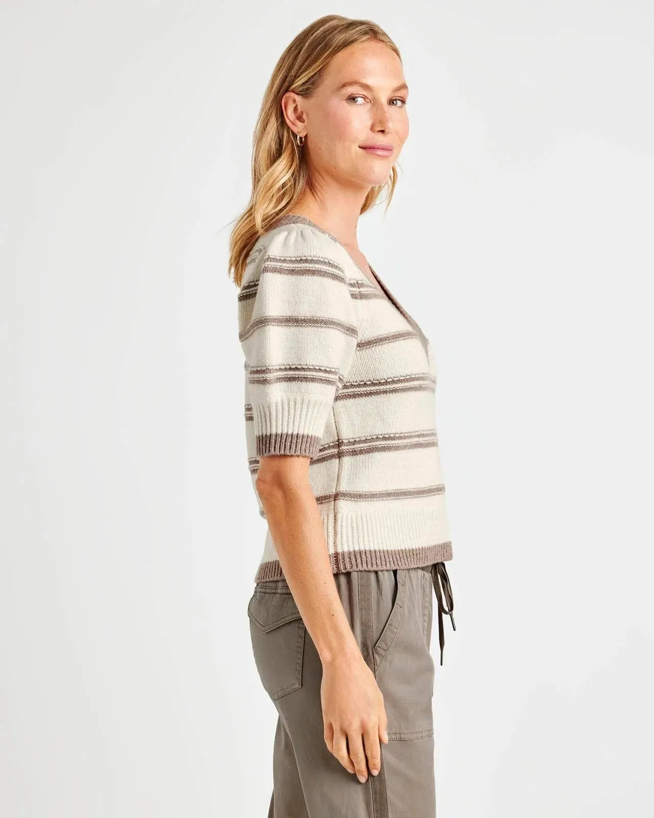 Hope Sweater by Splendid | Tawny Heather Stripe
