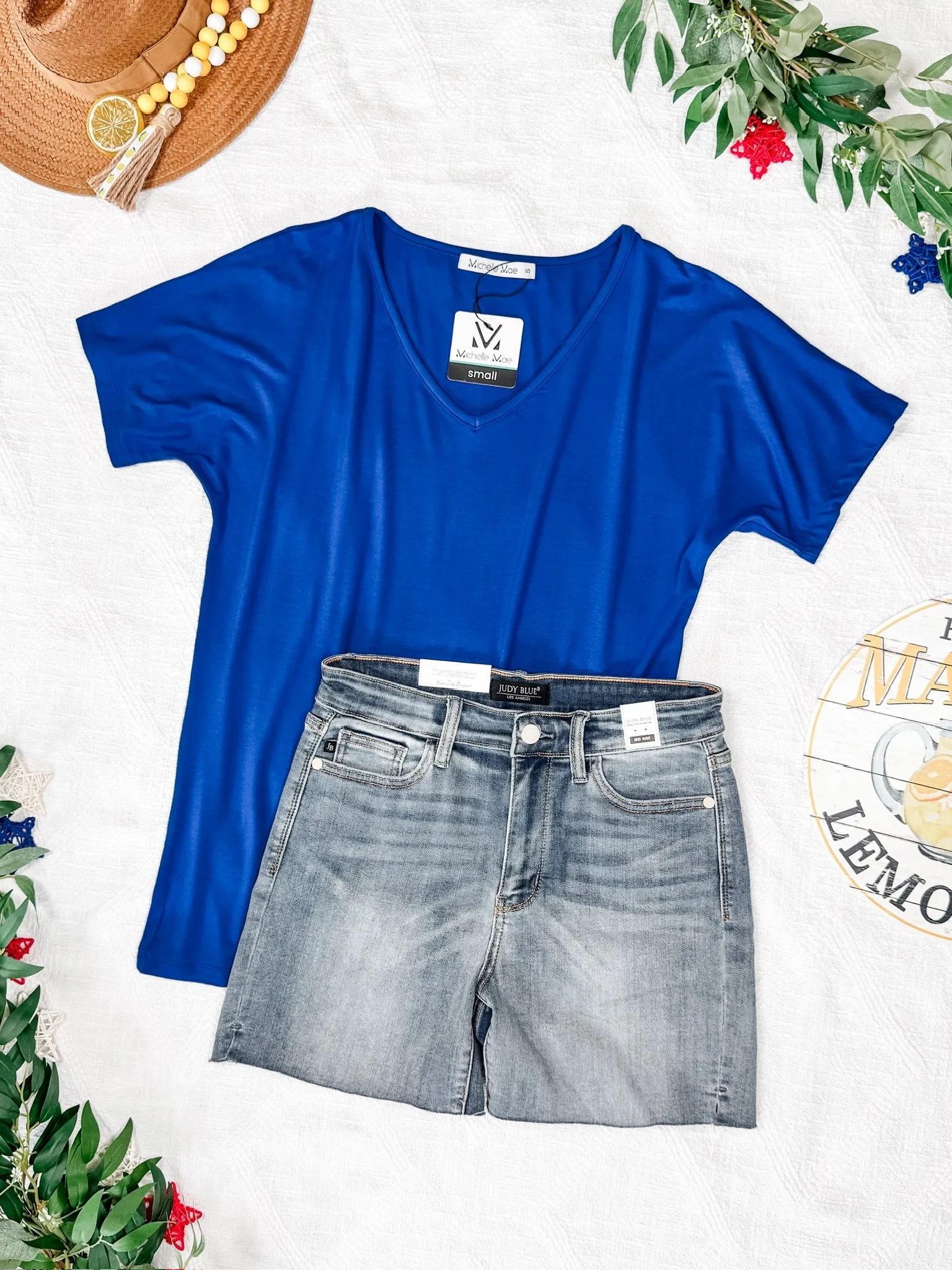 IN STOCK Chloe Cozy Tee - Royal Blue