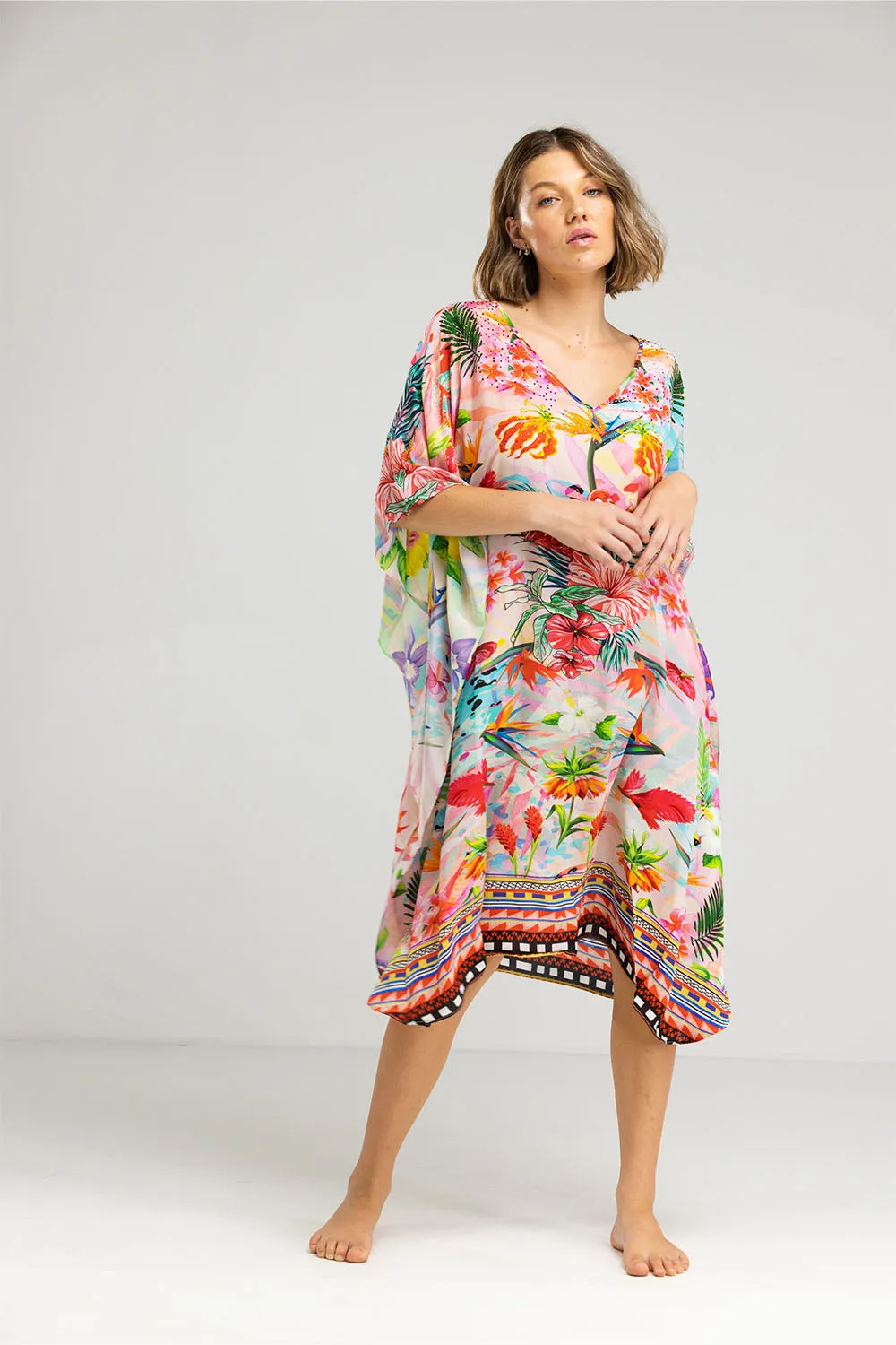 Inoa Short Kaftan Jardin De Paris I22s15
