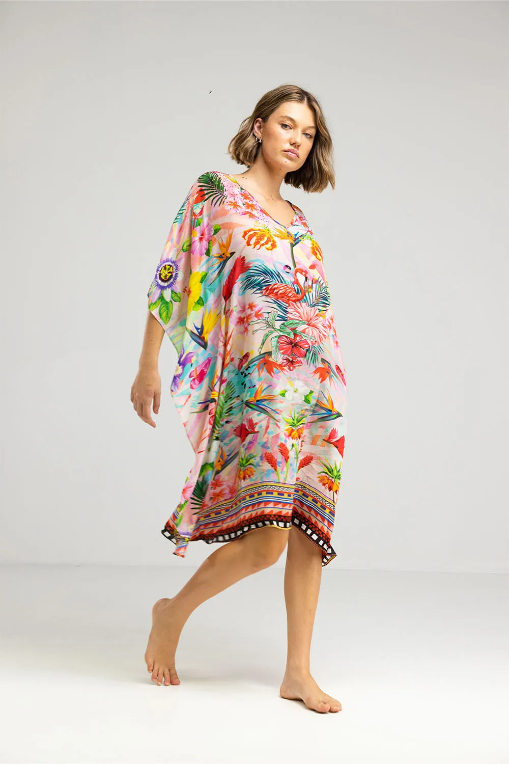 Inoa Short Kaftan Jardin De Paris I22s15